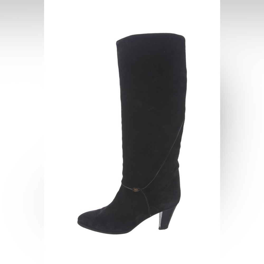 GUCCI Suede Knee-High Boots